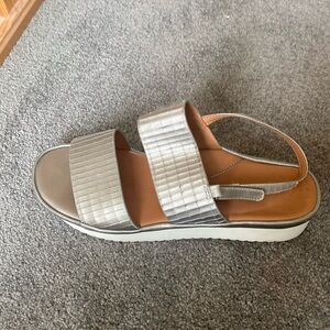New Women’s sandals pewter colour brand new